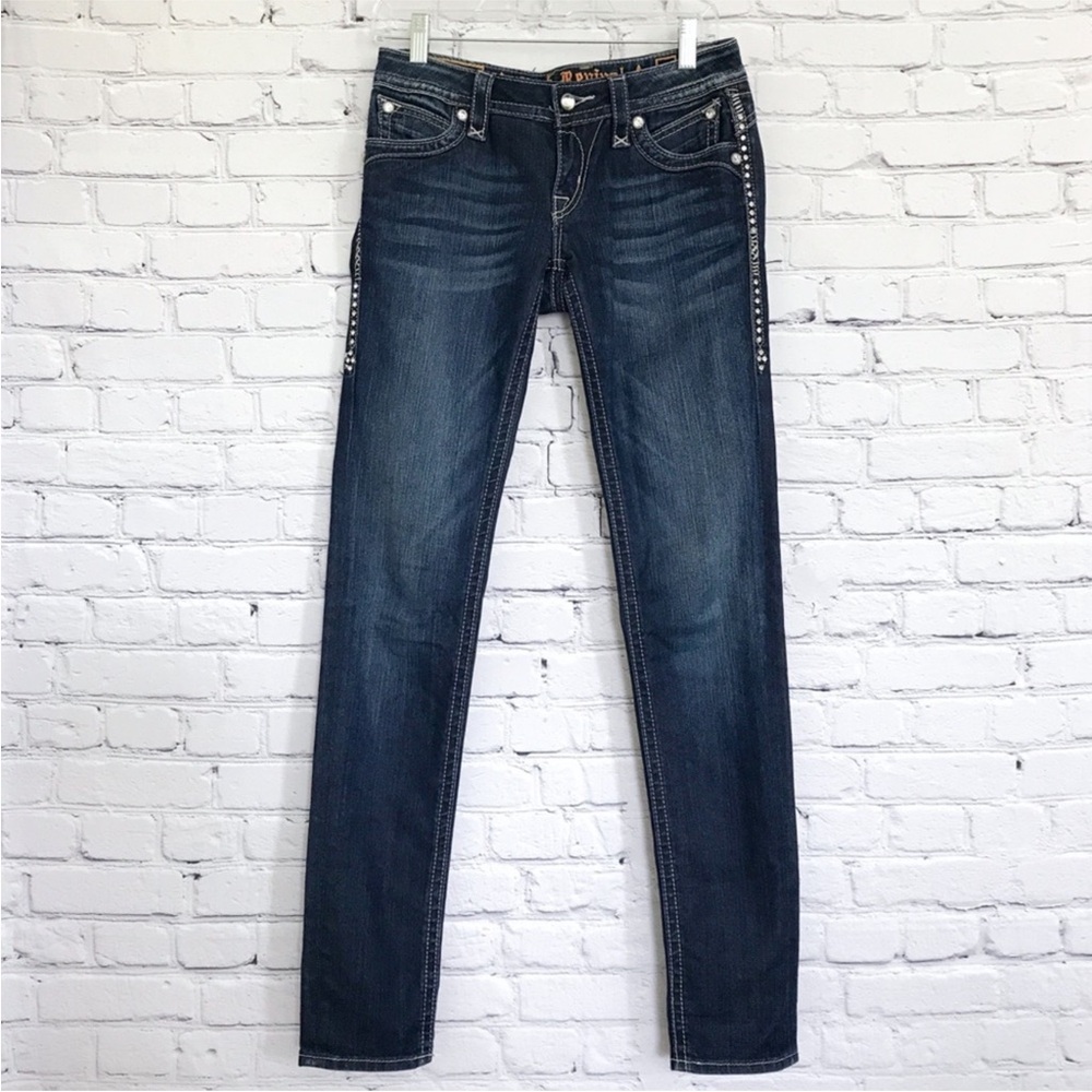 Rock Revival Johanna Skinny Jeans Low Rise Size 27